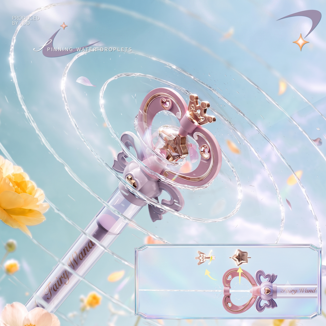 Fairy Magic Wand Firework Water Gun